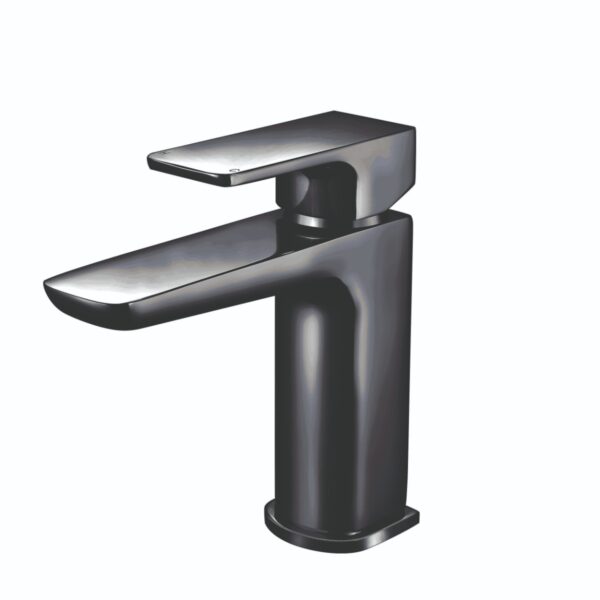 F5 Obsidian Matt Black Basin Mixer